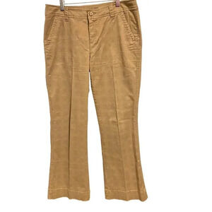 Eddie Bauer Boot Cut Flared Leg Pants Mid Rise Women Size 10 Pockets Brown